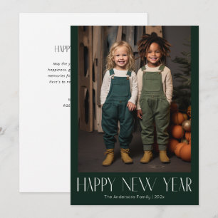 Tarjeta Festiva Fotografía moderna de Año Nuevo