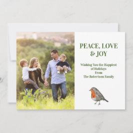 Tarjeta Festiva Fotografía moderna de Redmama Robin Bird