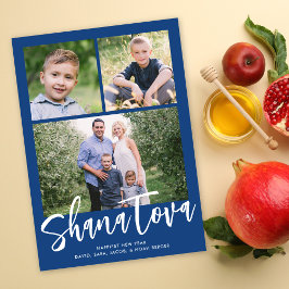 Tarjeta Festiva Fotografía múltiple de Shana Tova Rosh Hashanah