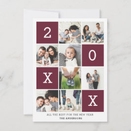 Tarjeta Festiva Fotografía múltiple gráfica moderna