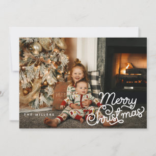Tarjeta Festiva Fotografía navideña Merry Christmas Cards