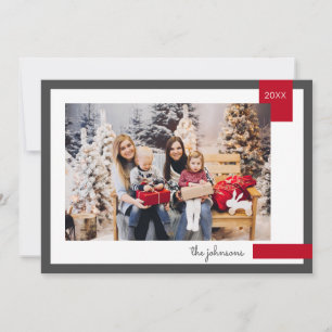Tarjeta Festiva Fotografía personalizada de Felices Fiestas