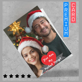 Tarjeta Festiva Fotografía personalizada romántica de San Valentín
