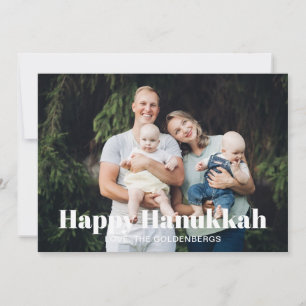 Tarjeta Festiva Fotografía personalizado moderna con estampado de
