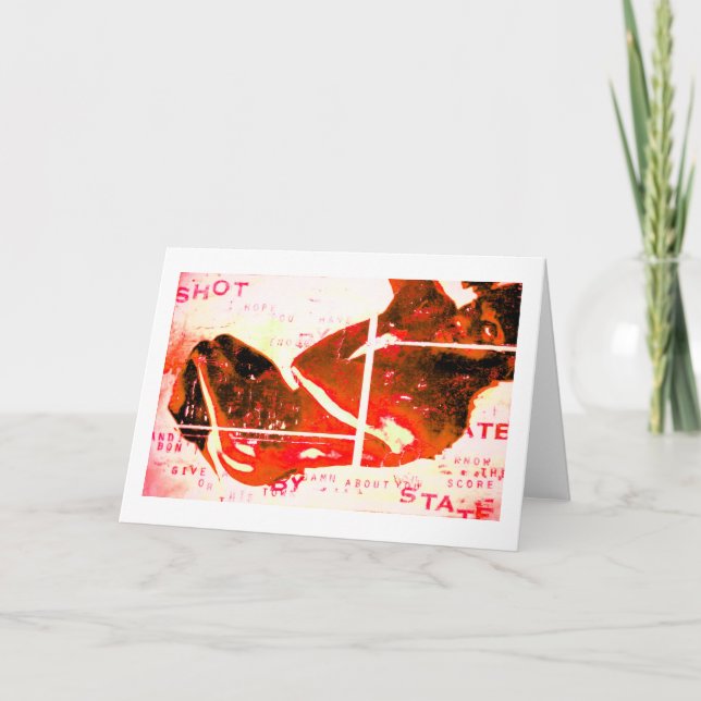 Tarjeta Festiva fotografía tomada por la pintura estatal (Anverso)