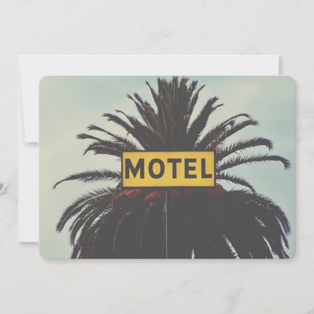 Tarjeta Festiva fotografía trópica vintage (Anverso)