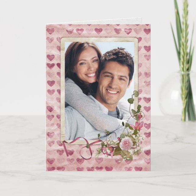 Tarjeta Festiva Fotograma de San Valentín (Anverso)