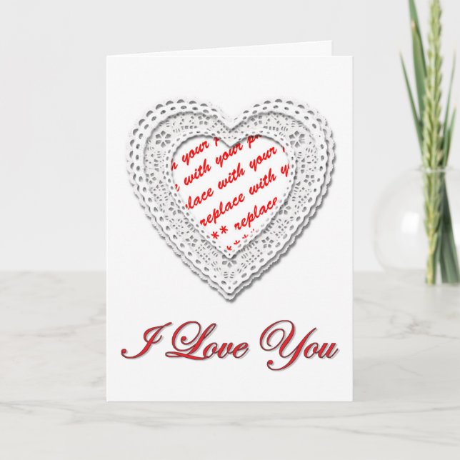 Tarjeta Festiva Fotograma fotográfico cardíaco analizado Valentine (Anverso)