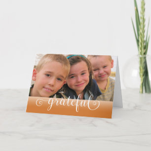 Tarjeta Festiva Fotos agradecidas del personalizado de Acción de G