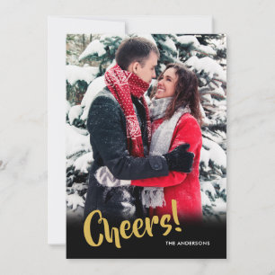 Tarjeta Festiva Fotos de Años Nuevos Felices y Modernos