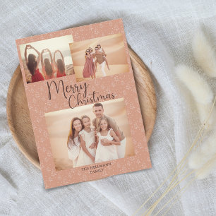 Tarjeta Festiva Fotos de boho modernas y de moda árboles navideños