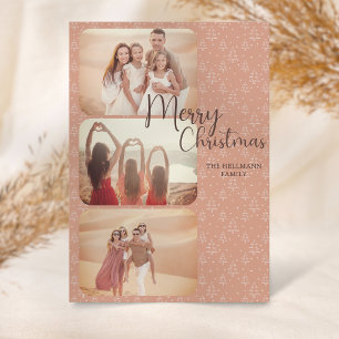Tarjeta Festiva Fotos de boho modernas y de moda árboles navideños
