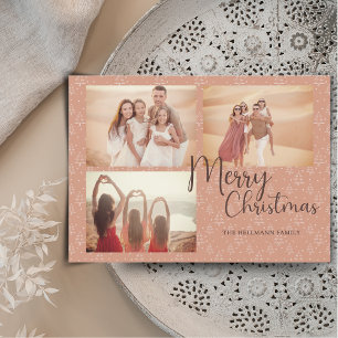 Tarjeta Festiva Fotos de boho modernas y de moda árboles navideños