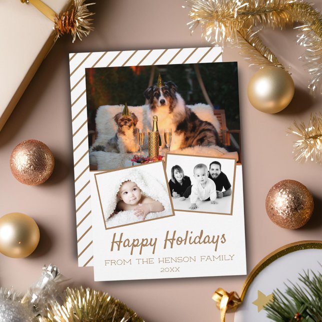 Tarjeta Festiva Fotos de Collage de Felices Fiestas 3 Foto (Subido por el creador)