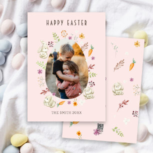 Tarjeta Festiva Fotos de conejos felices de Pascua