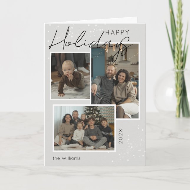 Tarjeta Festiva Fotos de estilo y minimalismo (Anverso)