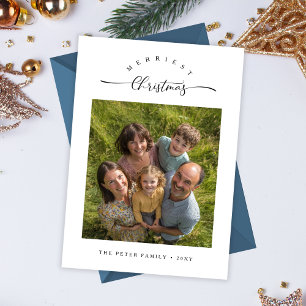 Tarjeta Festiva Fotos de familia de guiones modernos de los más pe