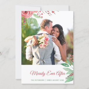 Tarjeta Festiva Fotos de feriado de Merrily Ever tras Navidades