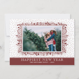 Tarjeta Festiva Fotos de feriados de invierno de ramas frías