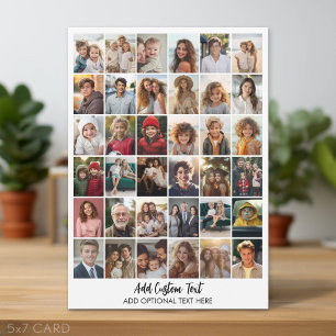Tarjeta Festiva Fotos de fiesta minimalista blanca moderna - 36 fo