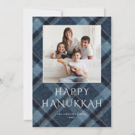 Tarjeta Festiva Fotos de Hanukkah Plantas azules