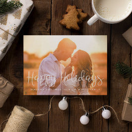 Tarjeta Festiva Fotos de Happy Holidays Whimsical