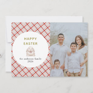 Tarjeta Festiva Fotos de Huevos de Acuarela Moderna Elegante Feliz