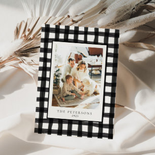 Tarjeta Festiva Fotos de la familia de la vestimenta retro moderna