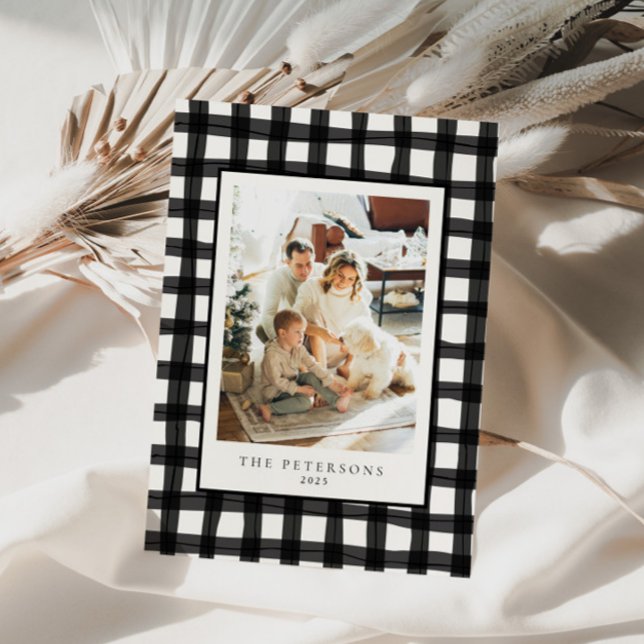 Tarjeta Festiva Fotos de la familia de la vestimenta retro moderna (Subido por el creador)
