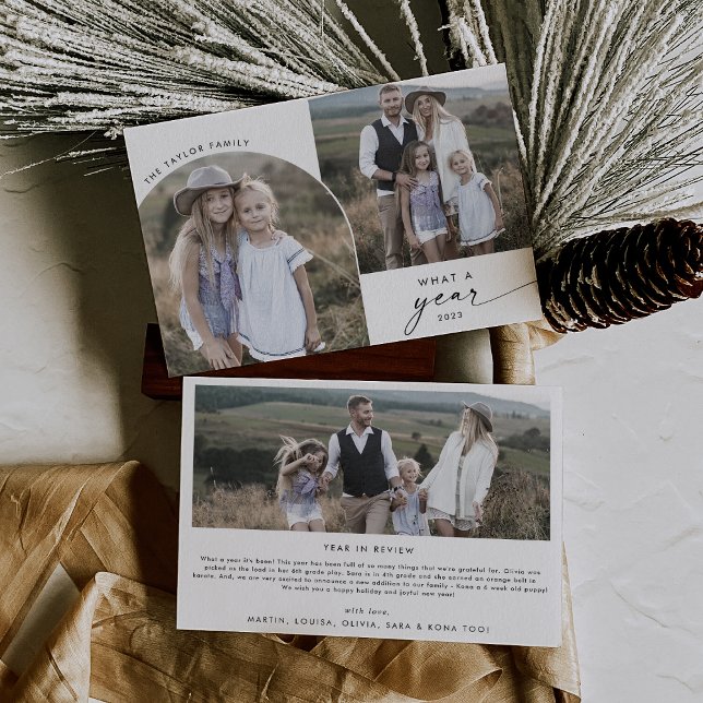 Tarjeta Festiva Fotos de la Familia Moderna Boho Arch 3 Qué Notici (Subido por el creador)