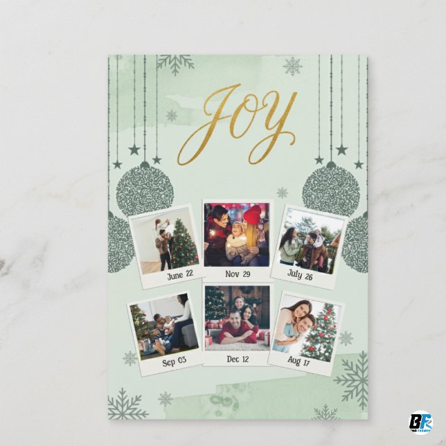 Tarjeta Festiva Fotos de la familia navideña Merry (Subido por el creador)