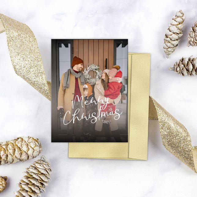 Tarjeta Festiva Fotos de la familia navideña Merry (Subido por el creador)