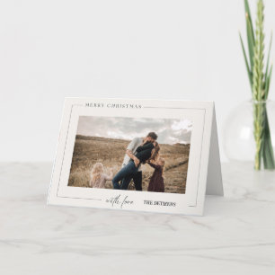Tarjeta Festiva Fotos de la familia navideña Merry