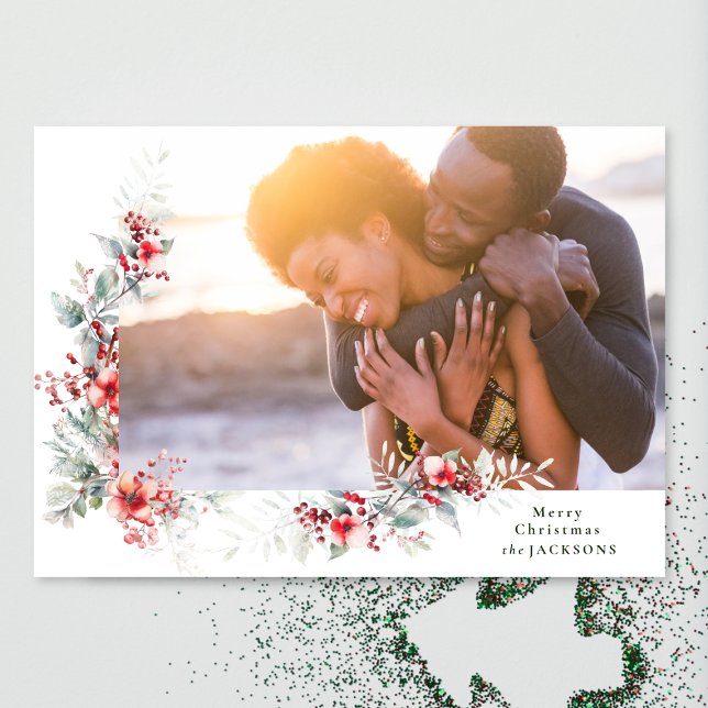 Tarjeta Festiva Fotos de la guirnalda del costado botánico de navi (Subido por el creador)