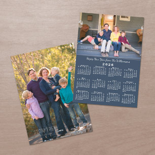 Tarjeta Festiva Fotos de los Personalizados del Calendario 2 de Bl