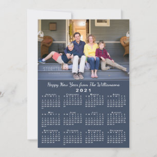 Tarjeta Festiva Fotos de los Personalizados del Calendario 2 de Bl