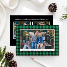 Fotos de Merry Christmas Green Buffalo Plaid