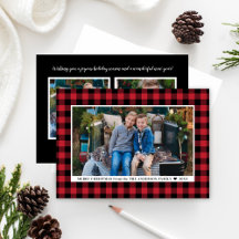 Fotos de Merry Christmas Red Buffalo Plaid