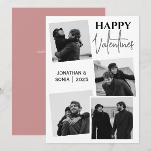 Tarjeta Festiva Fotos de pareja del día de San Valentín Simple Ele