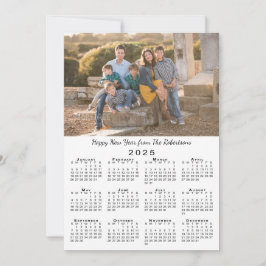Tarjeta Festiva Fotos de Personalizados del Calendario 2 2 de 2025