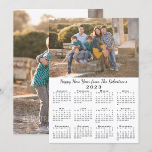 Tarjeta Festiva Fotos de Personalizados del Calendario 2 de 2023 F