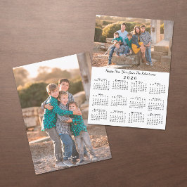 Tarjeta Festiva Fotos de Personalizados del Calendario 2 de 2026 F