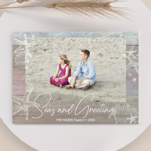 Tarjeta Festiva Fotos de Playas Seas & Greetings Estrellas de Mar