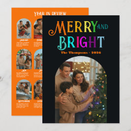 Tarjeta Festiva Fotos de "Resumen del Año" Alegría de Cítricos Nav