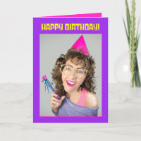 Fotos de retro de feliz cumpleaños divertida de 80