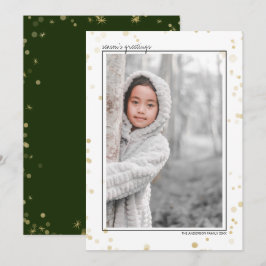 Tarjeta Festiva Fotos de salutación de temporada Bokeh de estrella