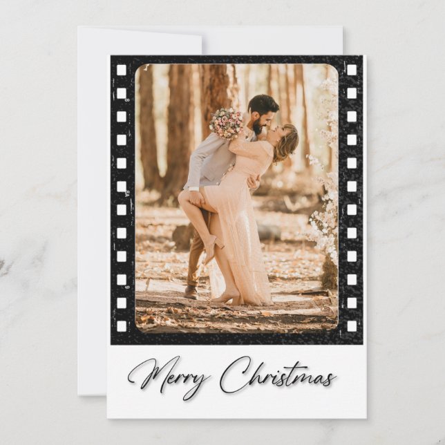 Tarjeta Festiva Fotos del Collage de películas de cámara clásica d (Anverso)