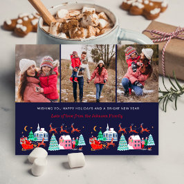 Tarjeta Festiva Fotos del Día de Santa Navidades 3