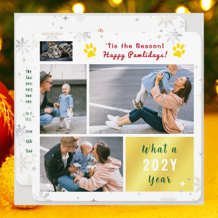 Tarjeta Festiva Fotos divertidas de gatos felices Pawlidays Navida