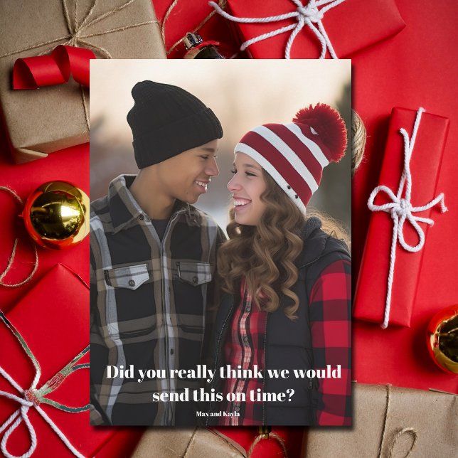 Tarjeta Festiva Fotos divertidas de la familia de Navidades fallec (Subido por el creador)